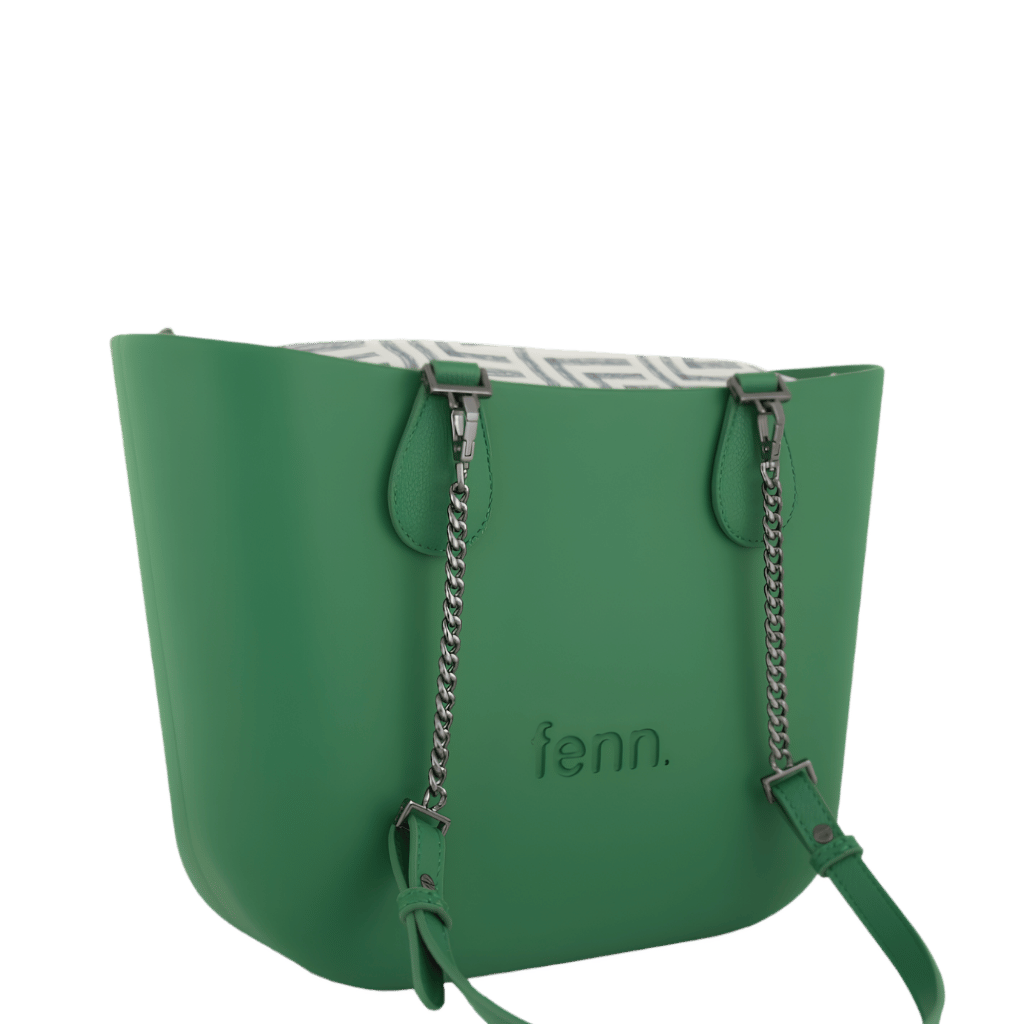 Fenn Petite 9455 Green Chain Pattern Inner front3qrtr primary