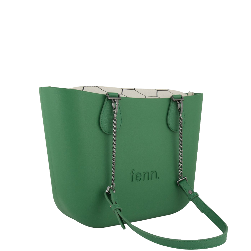 Fenn Petite 9456 Green Chain Hex Inner front3qrtr