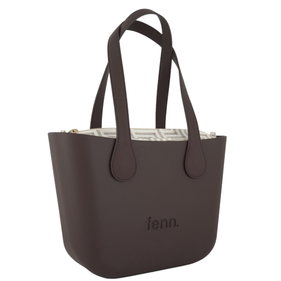 Fenn Petite 9458 Choc Flat Handle Pattern inner front3qrtr