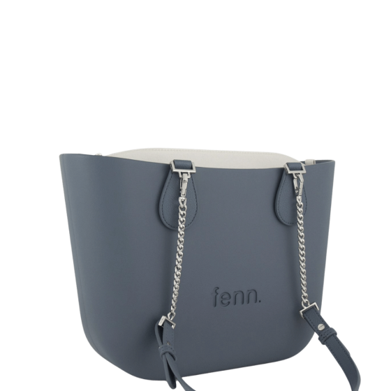 Fenn Petite 9463 Denim silver chain bone inner front3qrtr