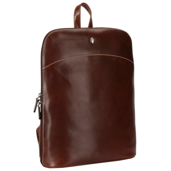Jekyll and Hide 3457 ladies backpack Mocha brown front3qrtr