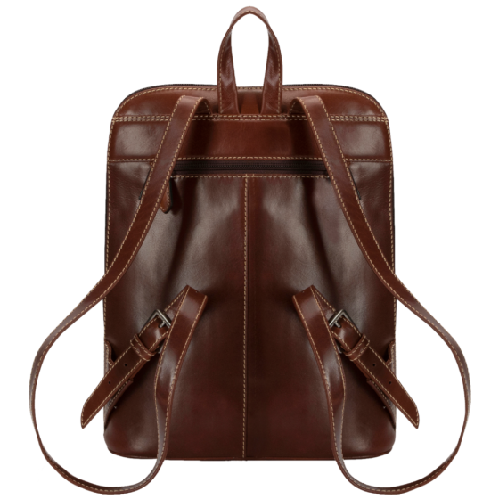 Jekyll and Hide 3457 ladies backpack Mocha brown rear