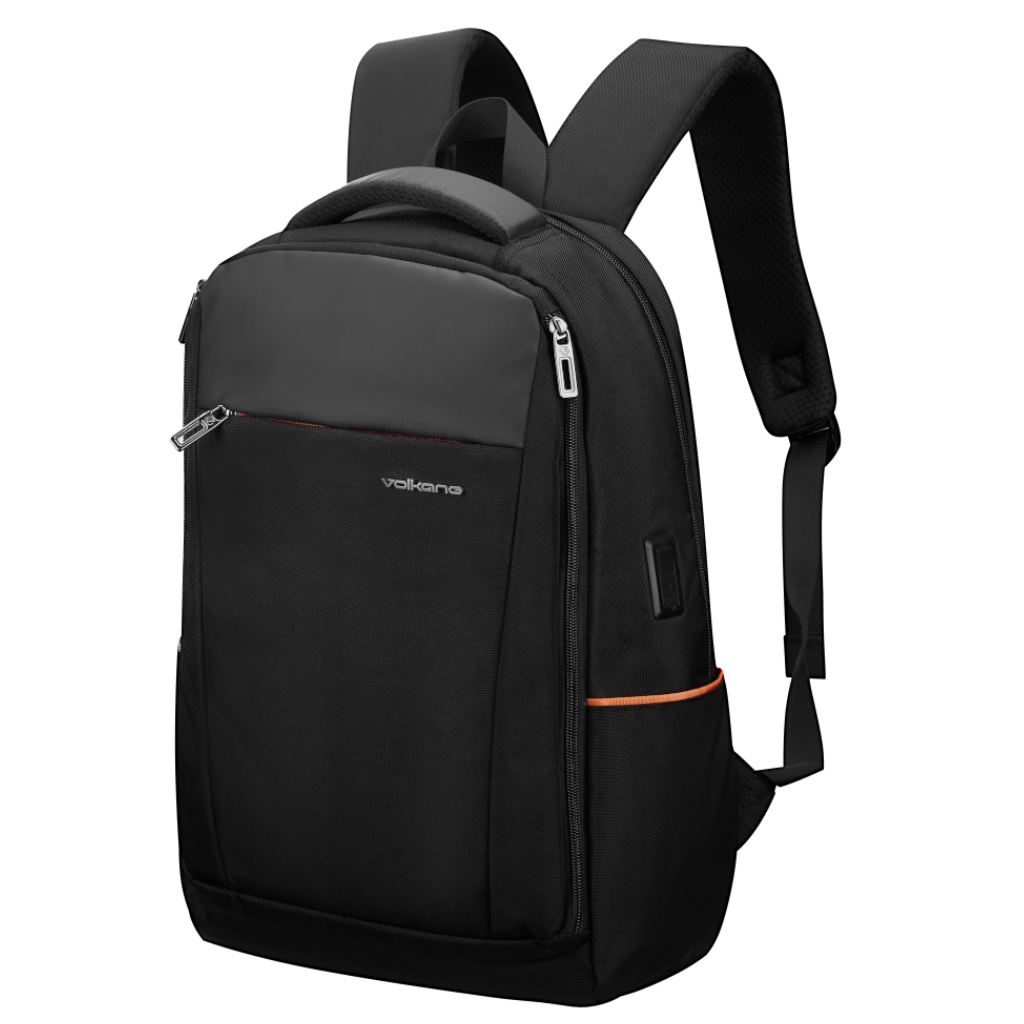 Volkano Atlanta VK 9174 15 6 Laptop Backpack black front3qrtr