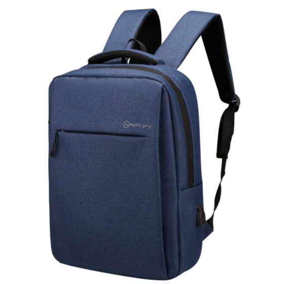 Volkano Cuba 10019 15 6 Laptop Backpack navy front3qrtr R