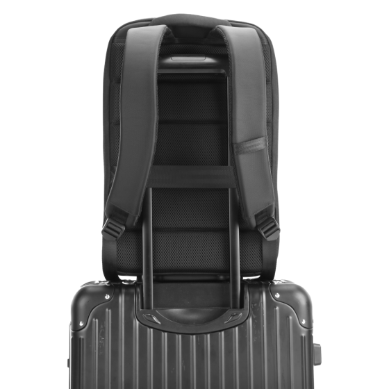 Volkano Vision 9830 15 6 Laptop Backpack black handle sleeve