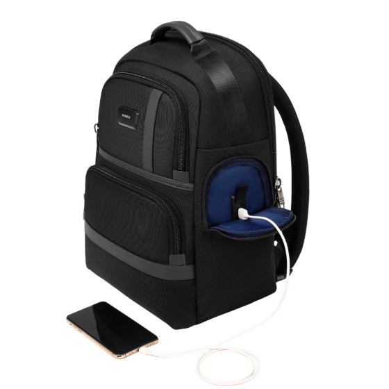BG Berlin Nexus CEO Executive Backpack KB24401 black phone usb