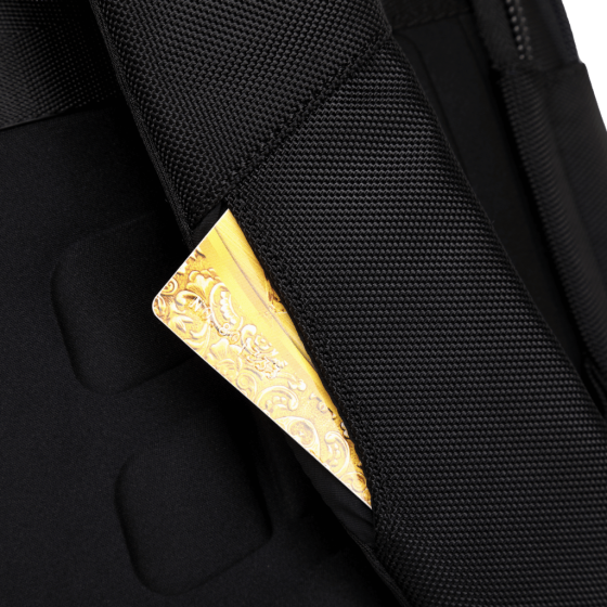 BG Berlin Nexus CEO Executive Backpack KB24401 black shoulder pocket