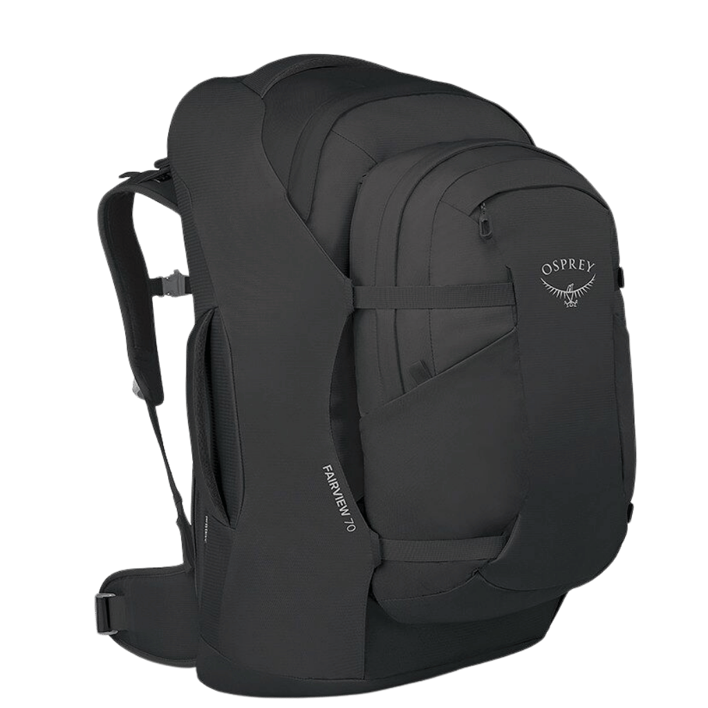 Osprey Fairview Travel pack 70L black combined front3qrtr