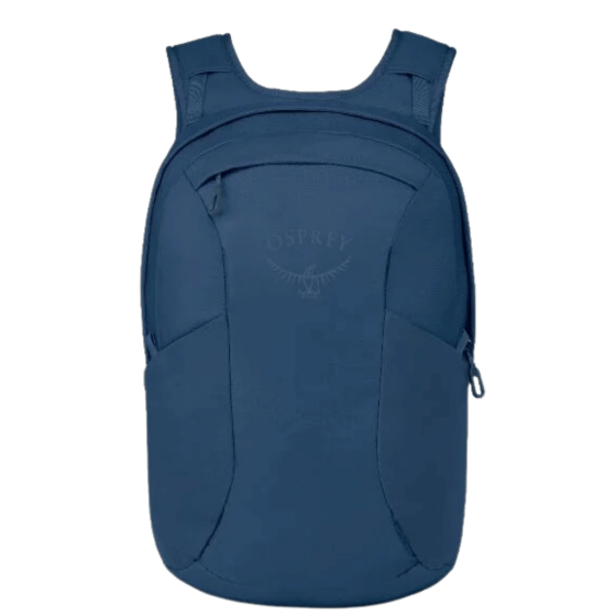 Osprey Farpoint Fairview TRavel daypack blue front