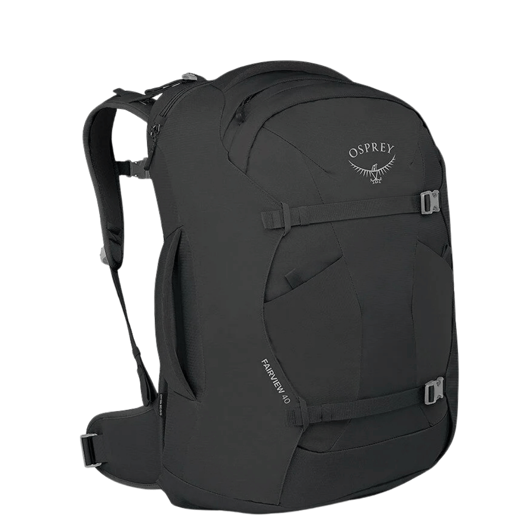 Osprey Fiarview 40L travel pack update features black front3qrtr