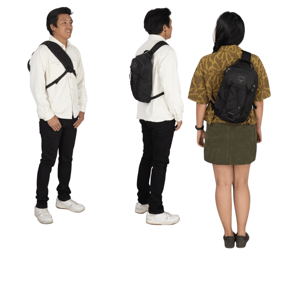 Osprey Quasar Sling Bacg black lifestyle1