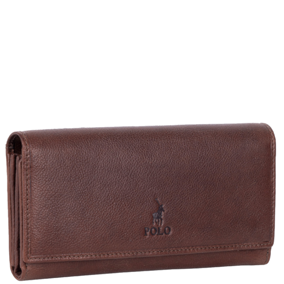 Polo Chobe PO59924 Leather multi card purse brown front3qrtr primary