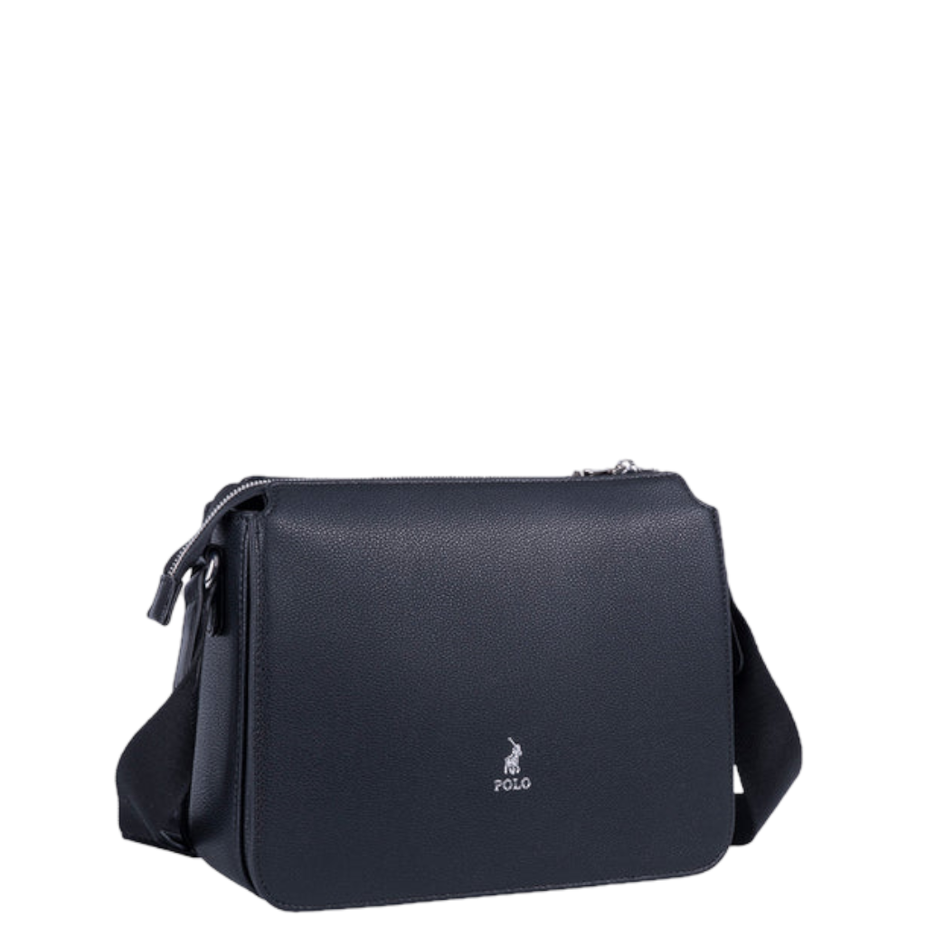 Polo Lyon POS43122 Crossbody Sling Black front3qrtr