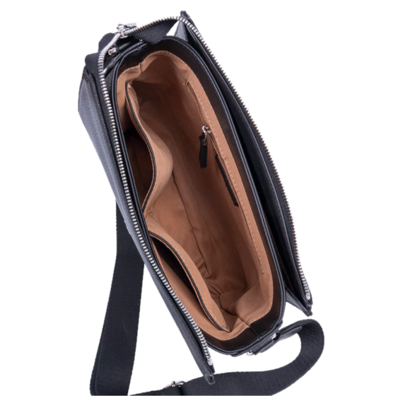Polo Lyon POS43122 Crossbody Sling Black interior