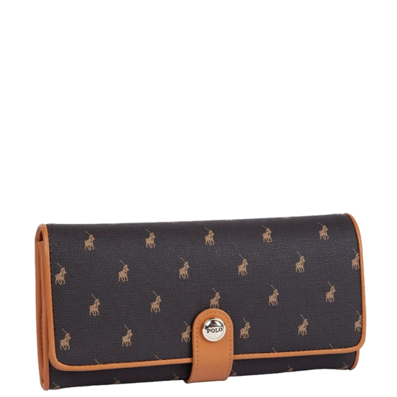 Polo New Iconic POS43235 Clutch Purse brown front3qrtr primary