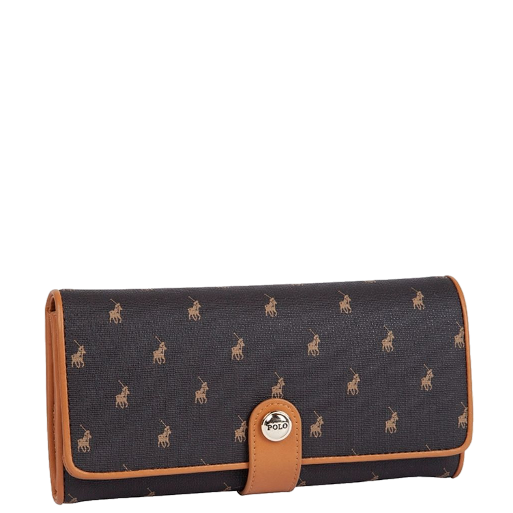Polo New Iconic POS43235 Clutch Purse brown front3qrtr primary