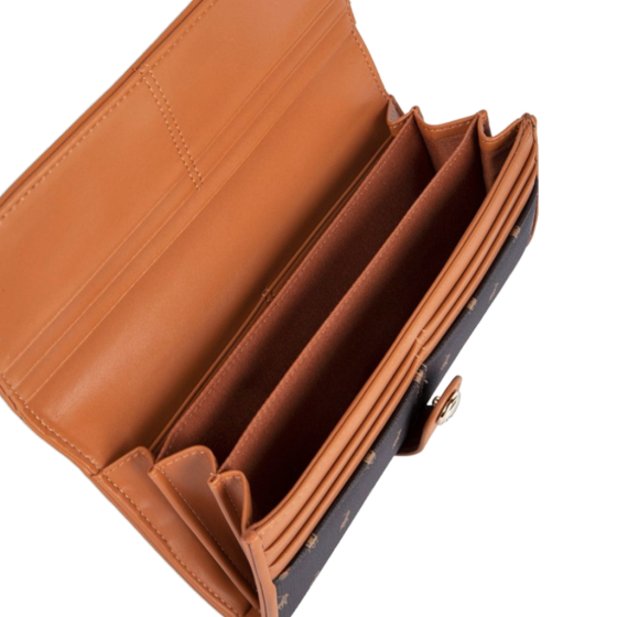 Polo New Iconic POS43235 Clutch Purse brown interior