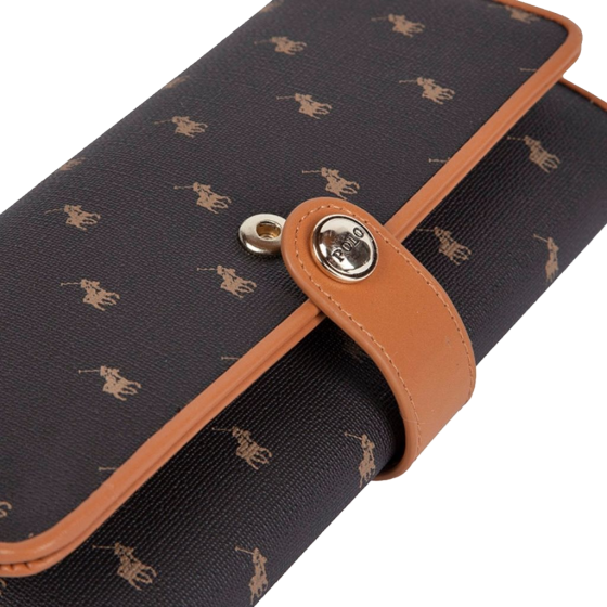 Polo New Iconic POS43235 Clutch Purse brown tab