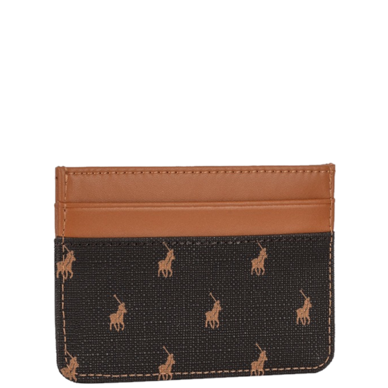 Polo New Iconic POS43236 Small Card Holder brown front3qrtr
