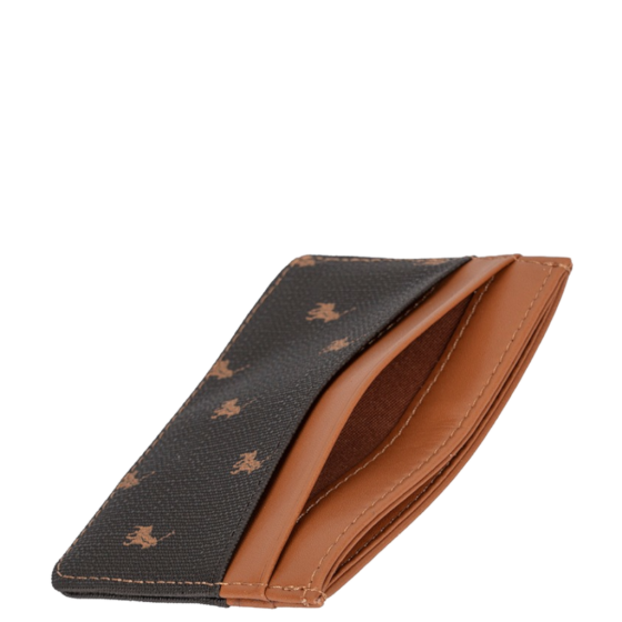 Polo New Iconic POS43236 Small Card Holder brown front interior