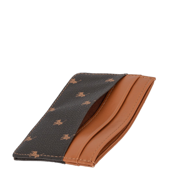 Polo New Iconic POS43236 Small Card Holder brown rear interior