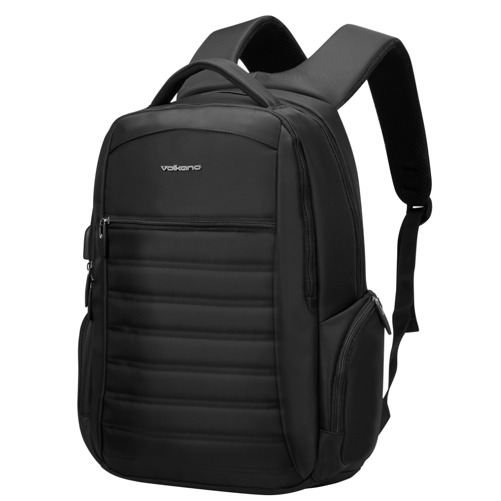Volkano Boston VK 9173 15 6 Laptop Backpack black front3qrtr