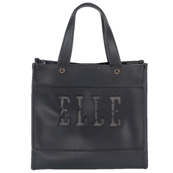 ELLE Cut Out EL10607 Small Shopper Black front