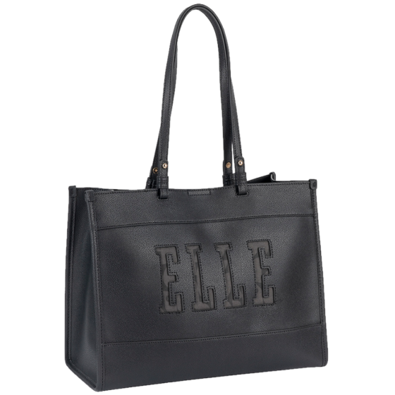ELLE Cut Out EL10610 Tote Black front3qrtr