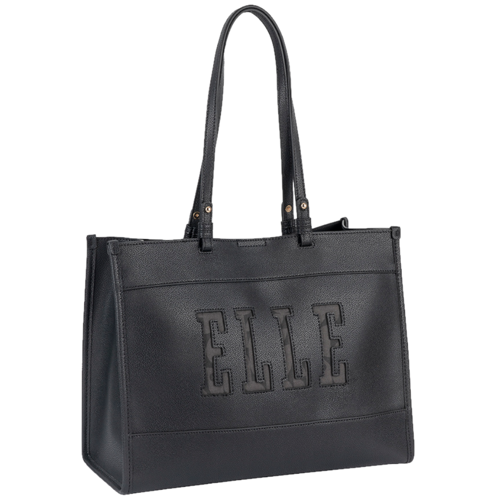 ELLE Cut Out EL10610 Tote Black front3qrtr