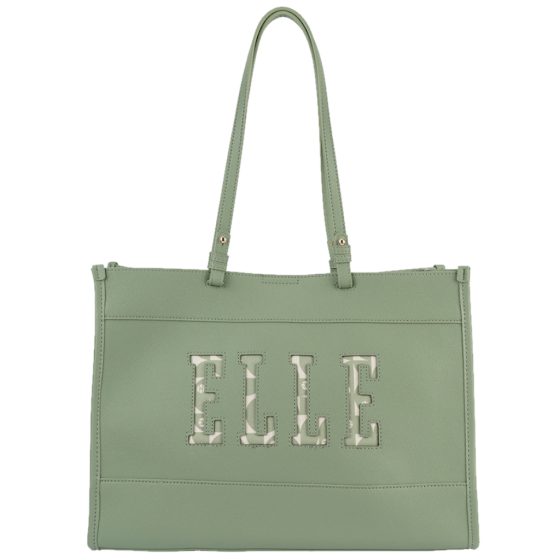 ELLE Cut Out EL10610 Tote Green front