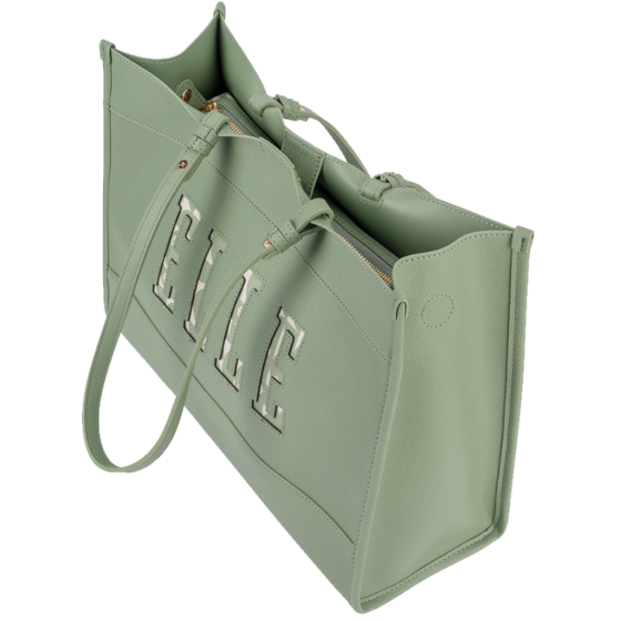 ELLE Cut Out EL10610 Tote Green front with handle