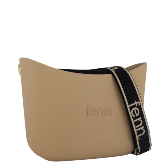 Fenn Messenger 024 010 Camel printed handle black inner front3qrtr