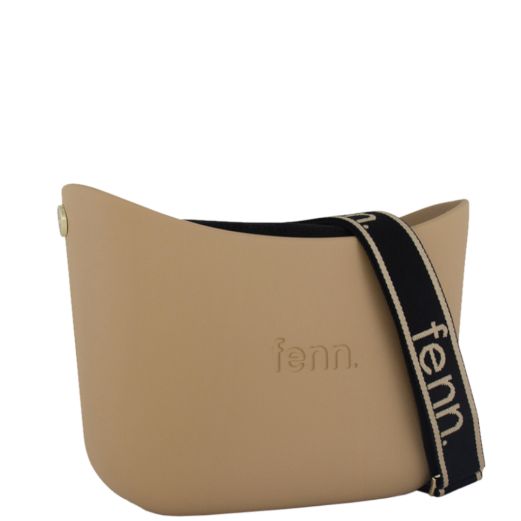 Fenn Messenger 024 010 Camel printed handle black inner front3qrtr