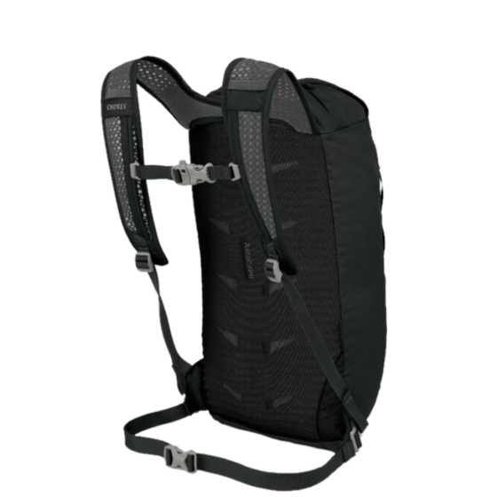 Osprey Daylite Cinch AI10002930 black rear 3qrtr