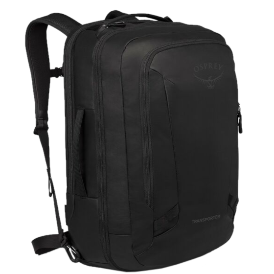 Osprey Transporter AI10006375 Travel Pack 44L black front3qrtr
