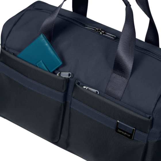 Samsonite Airea KE0 Duffle 45cm Blue front pocket