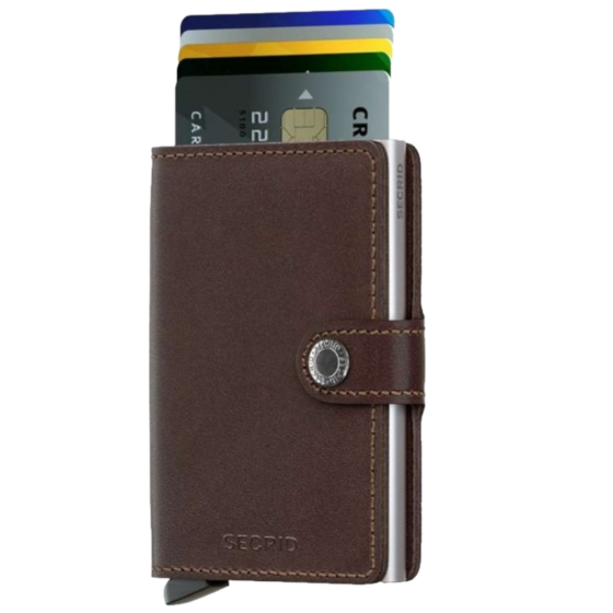 Secrid Miniwallet Basic CCMB Brown front cards