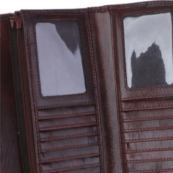 Polo Kenya PO45024 Leather Purse Brown interior1