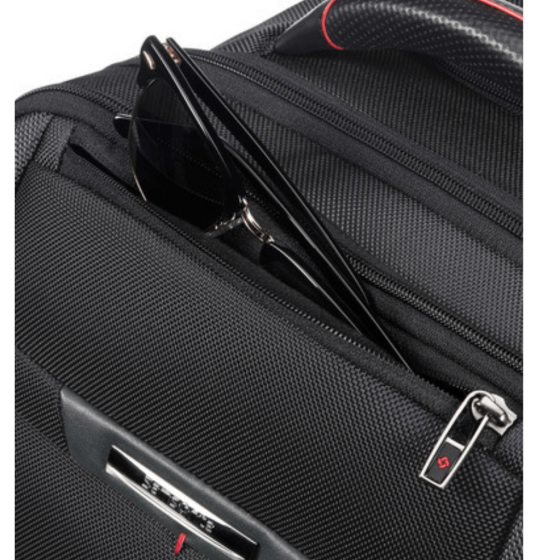 Samsonite Pro DLX 5 Rolling Business 17 inch backpack black stash png