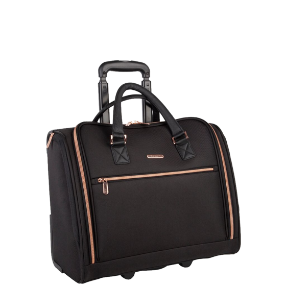 CEllini allure Ladies Mobile business trolley 46539 black front 3qrtr primary