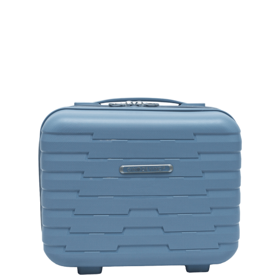 Gino De Vinci Sierra Vanity Beauty case blue front primary