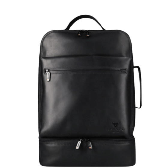 Brando James 3418 Milti compartment laptop backpack black front png