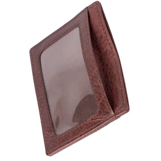 Polo Chobe PO59920 Leather multicard and coin wallet brown transparrent window png