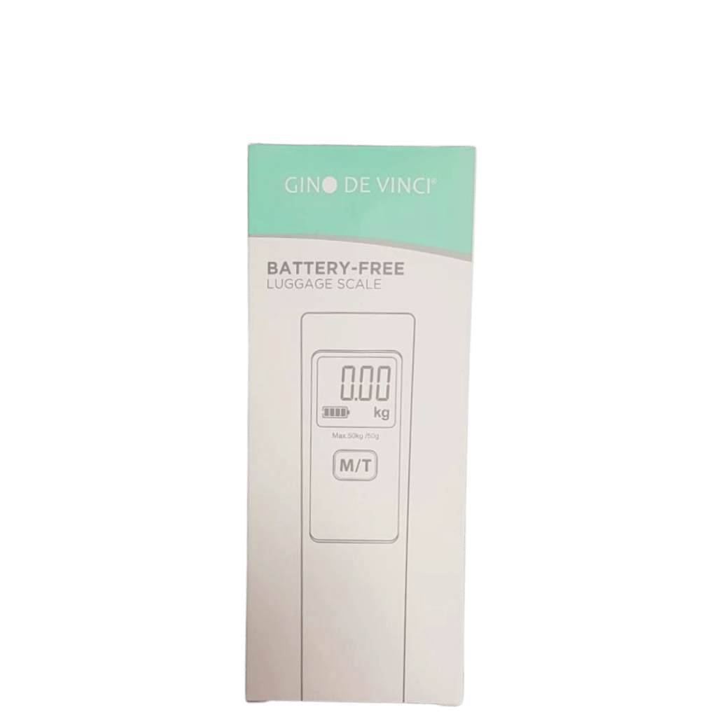 Gino De Vinci Battery free digital Luggage scale White transp