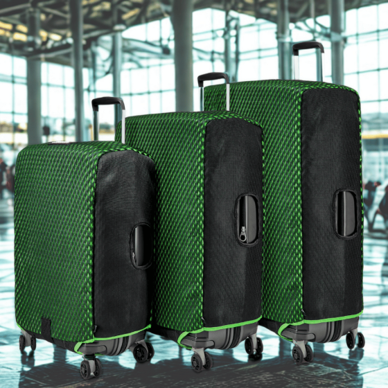 Luggage Glove DUO Lifestyle Green set airport png