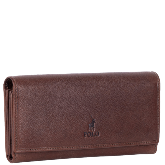 Polo Chobe PO59924 Leather multi card purse brown front3qrtr primary