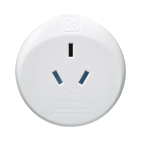 Design Go Travel Adaptor Aus.china Sa 563 White Front