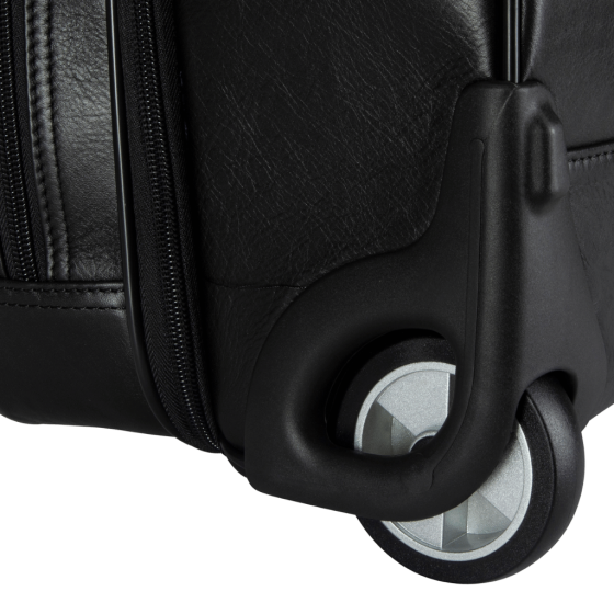 Brando Armstrong 3189 Leather Mobile Office trolley black wheel png