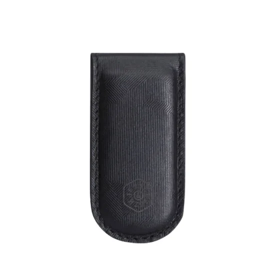 Jekyll And Hide Havana Leather Money Clip 3222 Black Front