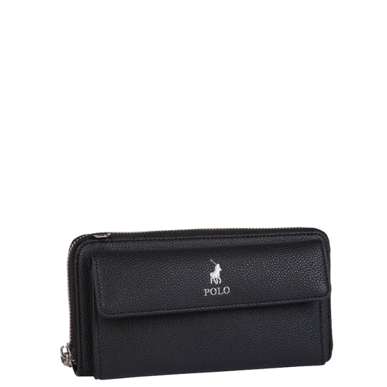 Polo Lyon Phone Sling Handbag POS43161 black front 3qrtr primary